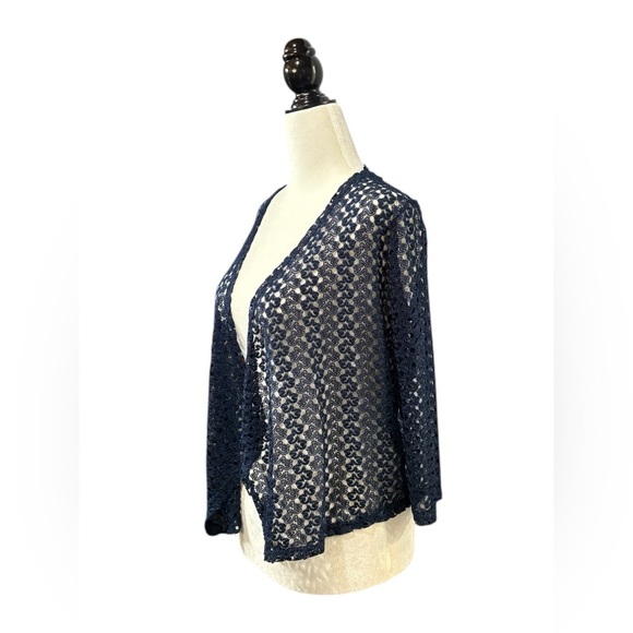 NWOT, Mandee, Marine, Open-Knit Bolero, Small - Picture 7 of 10